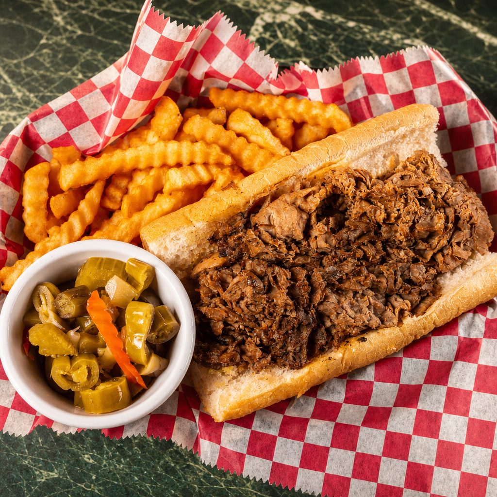 Italian Beef Sandwich.